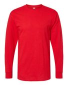 M&O Gold Soft Touch Long Sleeve T-Shirt M&O-4820 DEEP RED Primary