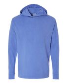Comfortwash By Hanes Garment-Dyed Jersey Hooded Long Sleeve T-Shirt COM-GDH280 DEEP FORTE BLUE Primary