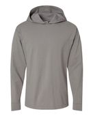 Comfortwash By Hanes Garment-Dyed Jersey Hooded Long Sleeve T-Shirt COM-GDH280 CONCRETE GREY Primary
