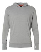 Kastlfel Unisex Recycledsoft Hooded Long Sleeve T-Shirt KAS-4022 Steel Primary