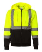 Kishigo Hi-Vis Full-Zip Hooded Sweatshirt KIS-JS102-103