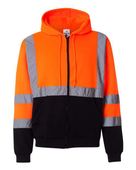 Kishigo Hi-Vis Full-Zip Hooded Sweatshirt KIS-JS102-103