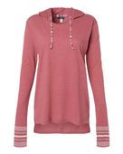 Mv Sport Women's Heathered Jersey Hooded Tunic MV-W19439 DUSTY ROSE Primary