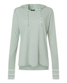 Mv Sport Women's Heathered Jersey Hooded Tunic MV-W19439 GREENSTONE Primary