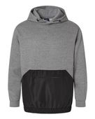 Mv Sport Mixed Media Hooded Sweatshirt MV-23112 GRAPHITE/ BLACK Primary