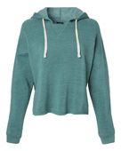 Mv Sport Women's Angel Fleece Crop Hooded Sweatshirt MV-W23101 MALLARD GREEN Primary