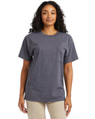 Hanes Unisex Essential Pocket T-Shirt 5290P CHARCOAL HEATHER Primary