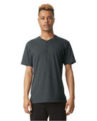 American Apparel Unisex Cvc Henley T-Shirt 2004CVC HEATHER CHARCOAL Primary