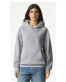 American Apparel Unisex Reflex Fleece Pullover Hooded Sweatshirt RF498 HEATHER GREY Primary