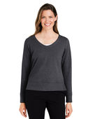 Devon & Jones New Classics Ladies' Charleston Pullover DG482W BLACK MELANGE Primary