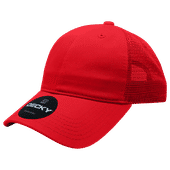 Decky Women's 6 Panel Low Profile Relaxed Cotton Trucker Cap 5122