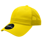 Decky Women's 6 Panel Low Profile Relaxed Cotton Trucker Cap 5122