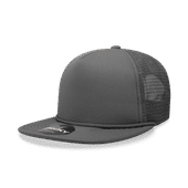 Decky 5 Panel High Profile Structured Foam Trucker Cap 6026 CHARCOAL Primary