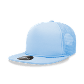 Decky 5 Panel High Profile Structured Foam Trucker Cap 6026 SKY BLUE Primary