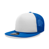 Decky 5 Panel High Profile Structured Foam Trucker Cap 6026 ROYAL/WHITE/ROYAL Primary