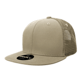 Decky 6 Panel High Profile Structured Cotton Blend Trucker Cap 6033