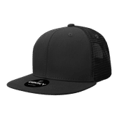 Decky 6 Panel High Profile Structured Cotton Blend Trucker Cap 6033