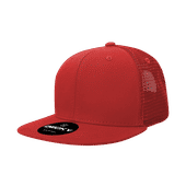 Decky 6 Panel High Profile Structured Cotton Blend Trucker Cap 6033