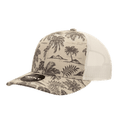 Decky 6 Panel Mid Profile Structured Tropical Trucker Cap 6037