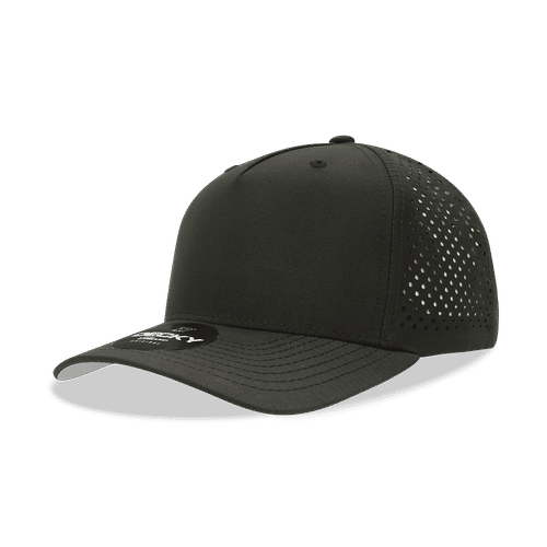 Decky 5 Panel Mid Profile Structured Perforated Performance Cap 6225. Embroidery is available on this item.