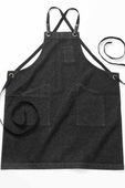 Edwards 3 Pocket Cross-Back Bib Apron 9097 BLACK DENIM Primary