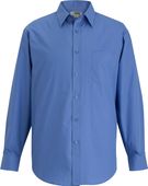 Edwards Mens Essential Broadcloth Long Sleeve Shirt 1354