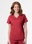 Blossom Signature Ladies Mesh Pocket Mock Wrap Top 2102