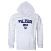 W Republic Wellesley College Blue Mom Hoodie 565-486 WHITE Primary