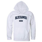 W Republic Dickinson State Blue Hawks Mom Hoodie 565-514 WHITE Primary