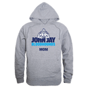W Republic John Jay College Bloodhounds Mom Hoodie 565-656 HEATHER GREY Primary