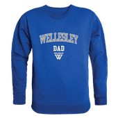 W Republic Wellesley College Blue Dad Crewneck 562-486