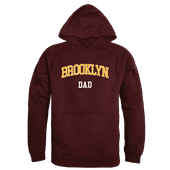 W Republic Brooklyn College Bulldogs Dad Hoodie 563-503 MAROON Primary