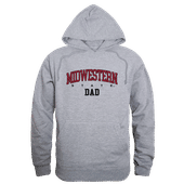 W Republic Midwestern State Mustangs Dad Hoodie 563-543 HEATHER GREY Primary