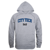 W Republic NY City Tech Yellow Jackets Dad Hoodie 563-664 HEATHER GREY Primary