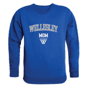 W Republic Wellesley College Blue Mom Crewneck 564-486