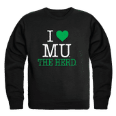 W Republic Marshall Thundering Herd I Love Crewneck 552-190