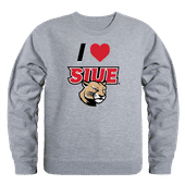 W Republic Southern Illinois Edwardsville Cougars I Love Crewneck 552-429