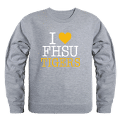 W Republic Fort Hays State Tigers I Love Crewneck 552-442