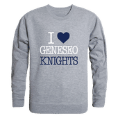 W Republic SUNY Geneseo Knights I Love Crewneck 552-520