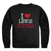 W Republic Lewis University Flyers I Love Crewneck 552-531