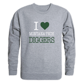 W Republic Montana Tech Orediggers I Love Crewneck 552-550