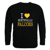 W Republic Montevallo Falcons I Love Crewneck 552-551