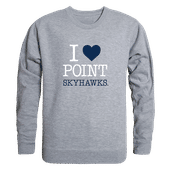 W Republic Point University Skyhawks I Love Crewneck 552-570