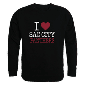 W Republic Sacramento City Panthers I Love Crewneck 552-578