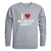 W Republic Belmont Abbey Crusaders I Love Crewneck 552-616