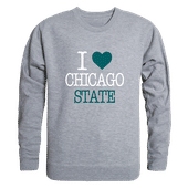W Republic Chicago State Cougars I Love Crewneck 552-631