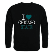 W Republic Chicago State Cougars I Love Crewneck 552-631