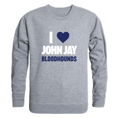 W Republic John Jay College Bloodhounds I Love Crewneck 552-656