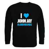 W Republic John Jay College Bloodhounds I Love Crewneck 552-656