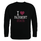 W Republic Fairmont State Falcons I Love Crewneck 552-686